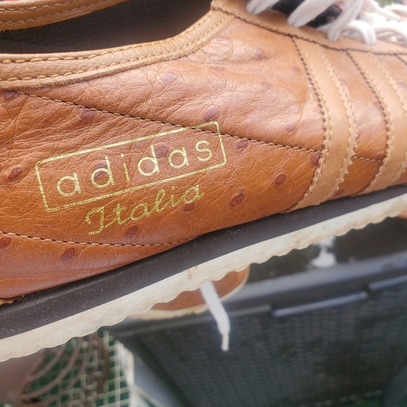 "Adidas Italia 2008 Premium Ostrich Leather | Rare Retro Sneakers" Mens size 12 - Picture 13 of 16